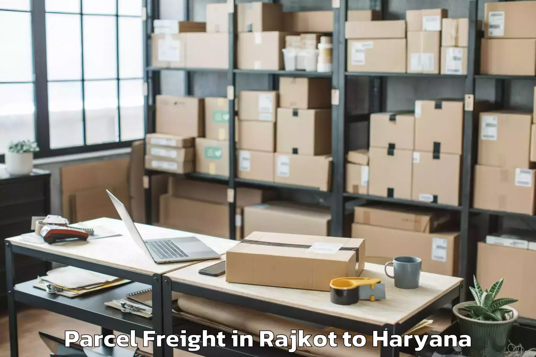 Professional Rajkot to Tdi Mall Sonipat Parcel Freight